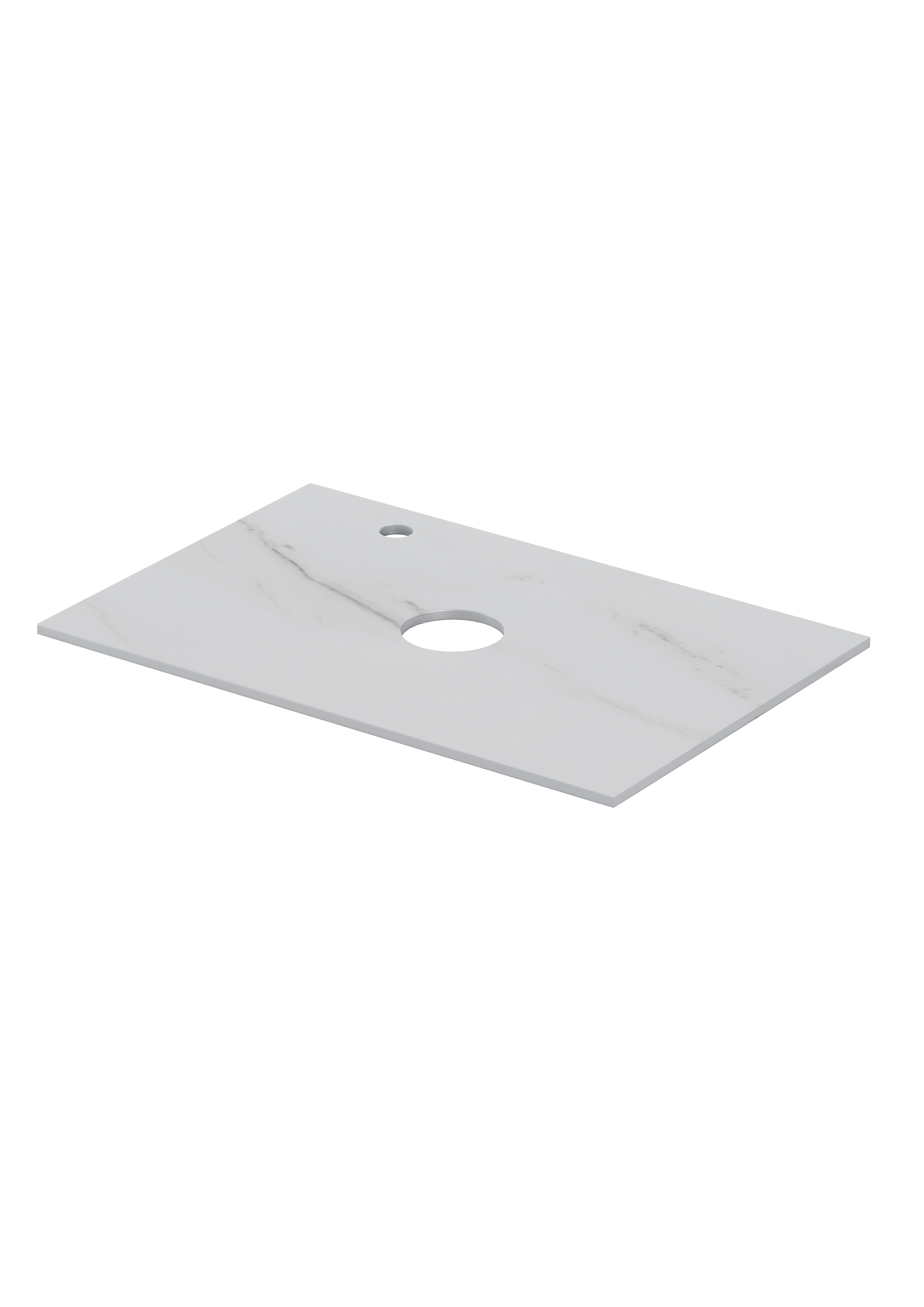 Изображение товара Столешница для ванной Aquanet Flat 00345778 70 цвет мрамор из керамогранита