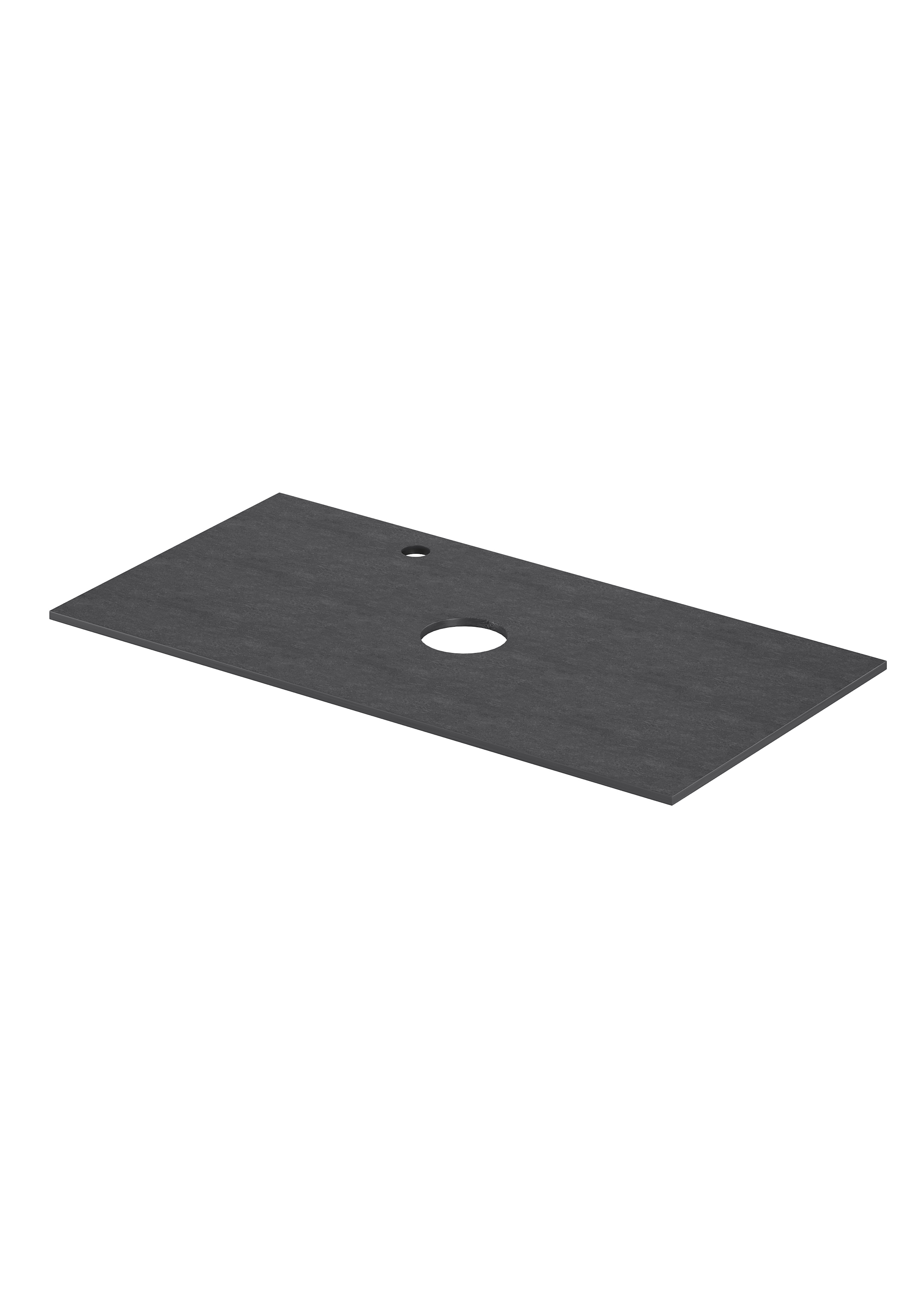 Изображение товара Столешница для ванной Aquanet Flat 00345785 90 цвет графит