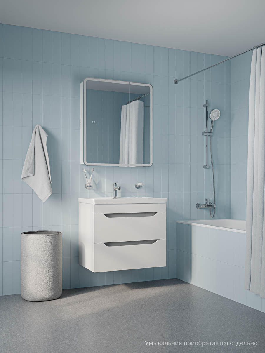 Изображение товара Подвесная тумба IDDIS SKY70W0i95 белая 67.7 см для ванной