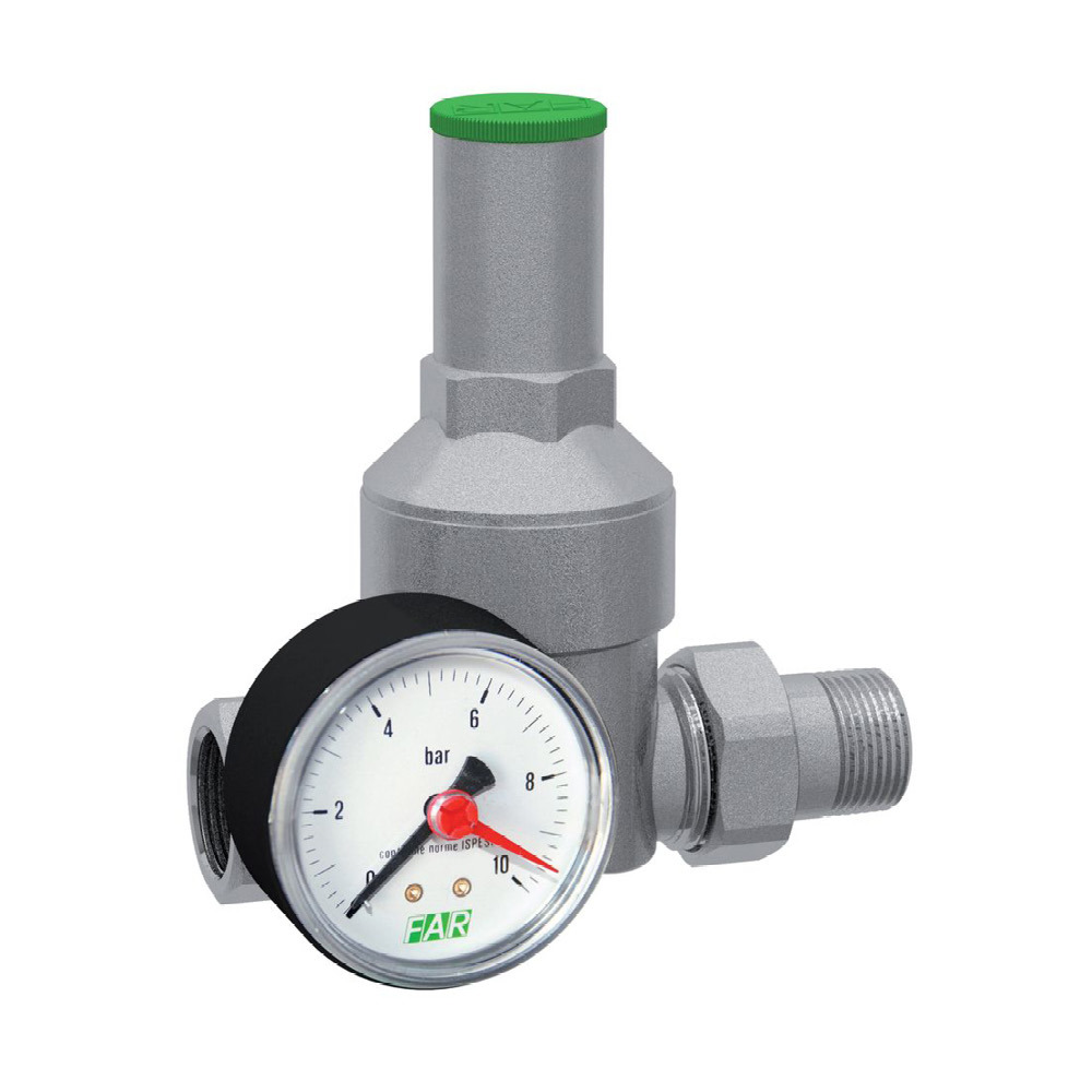 Изображение товара Редуктор FAR FA 2835 12 1/2" — мембранный, латунь, 1/2" резьба, 1–6 бар