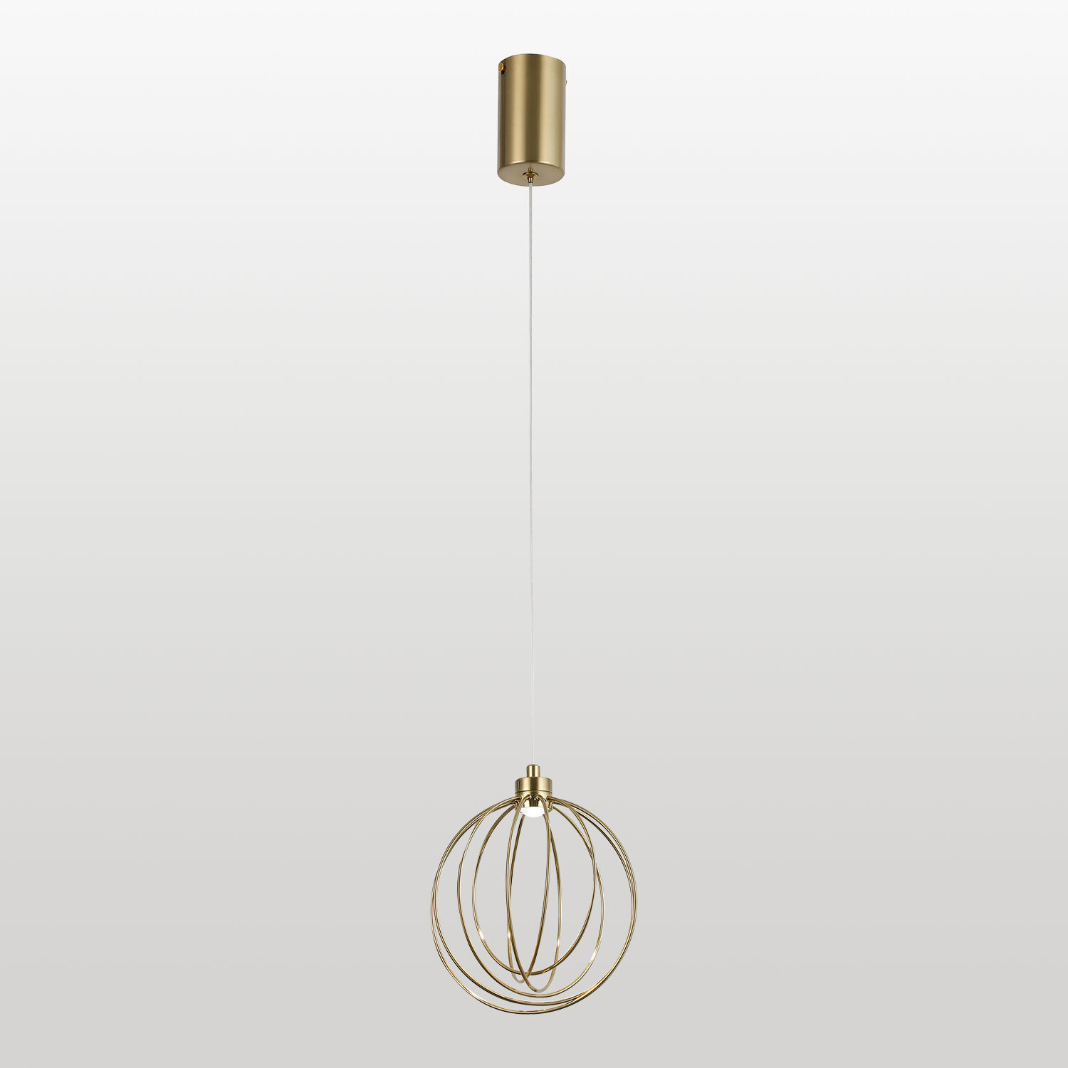 Изображение товара Светильник подвесной светодиодный Lussole Lsp-7479 3 м² теплый белый (желтый) свет цвет бронза