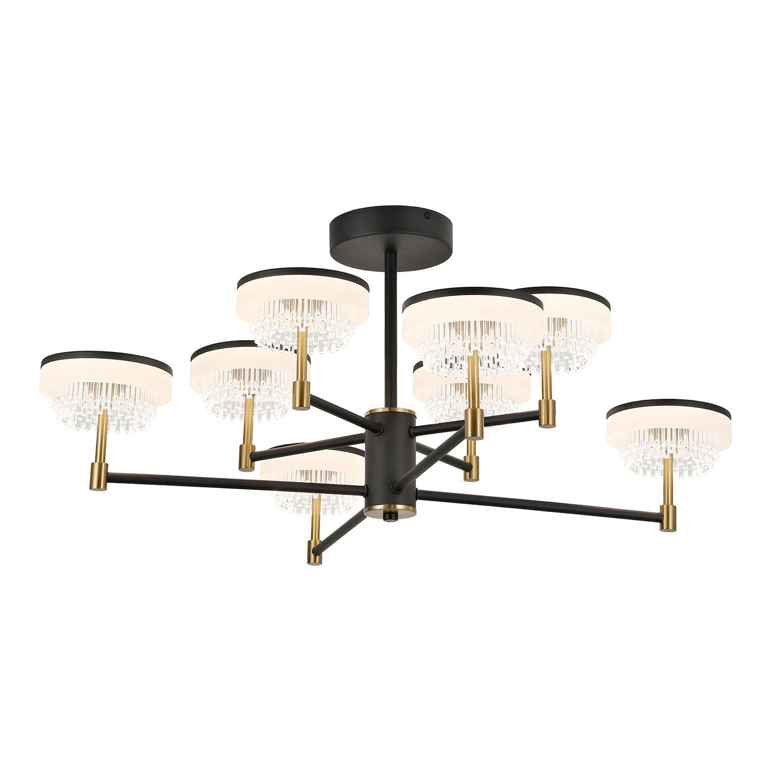 Изображение товара Люстра на штанге Lussole LSP-7484 28 м² нейтральный белый свет черный