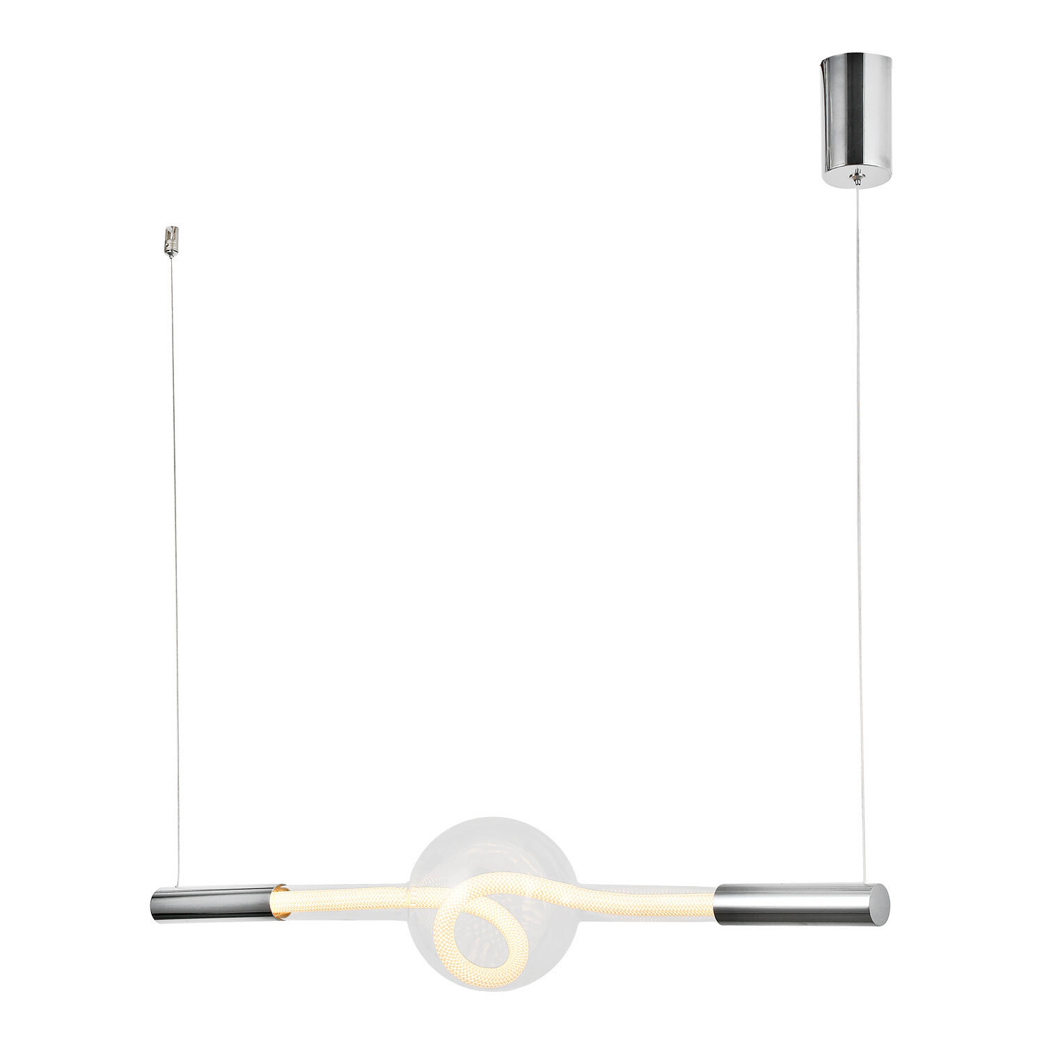 Изображение товара Светильник подвесной светодиодный Lussole Lsp-7490 9 м² теплый белый (желтый) свет цвет хром