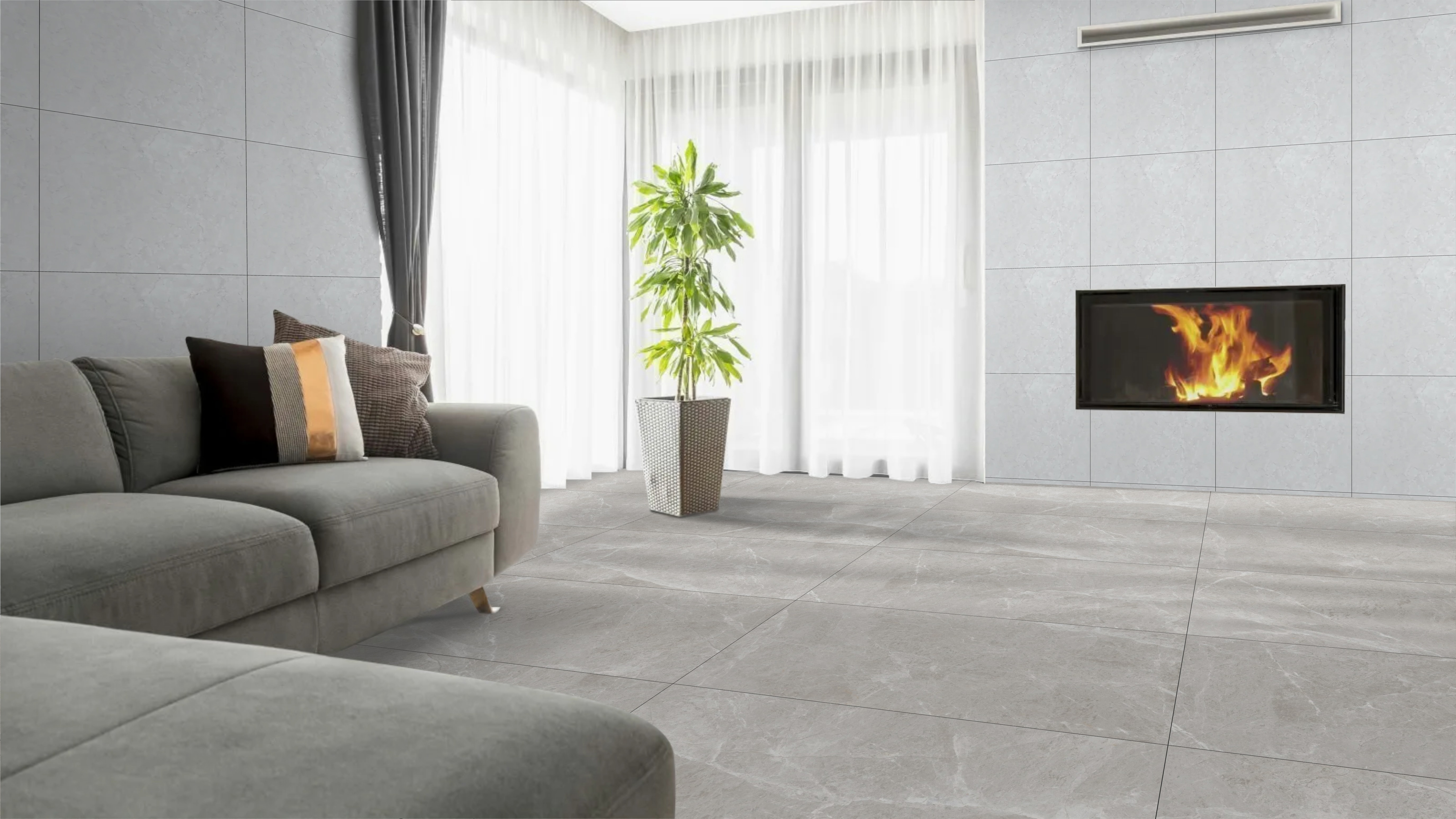 Изображение товара Керамогранит Duna Marvel RP-238266 60x120 см серый с эффектом Sugar