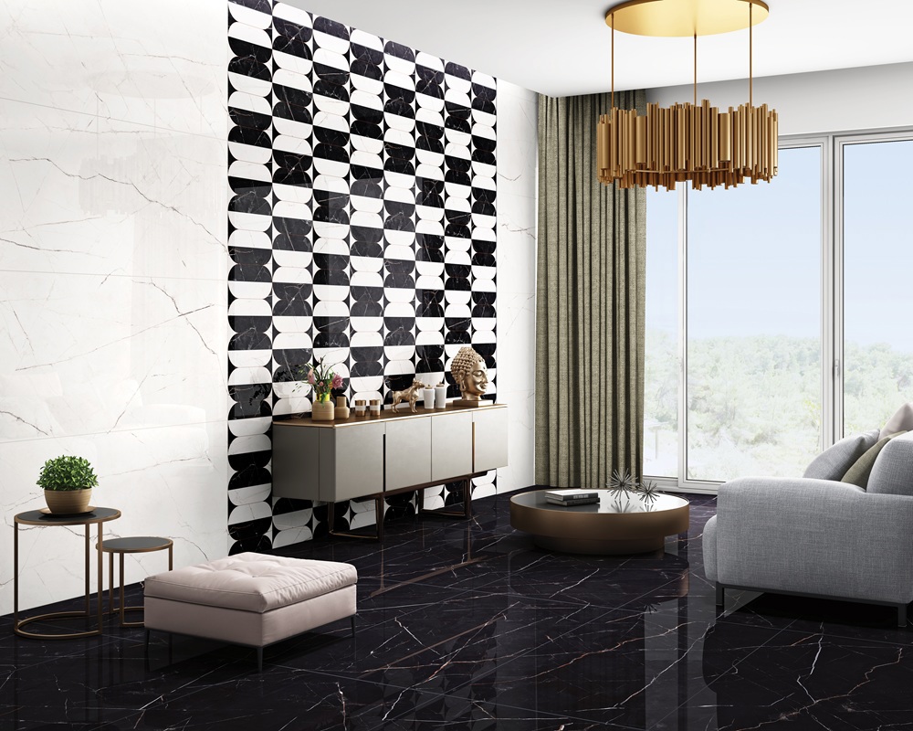 Изображение товара Керамогранит Duna Splendore RP-238568 60x120см цвет чёрный