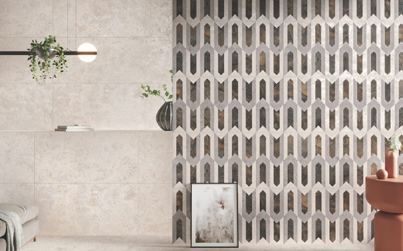 Изображение товара Керамогранит Colortile Gravelo Grey Carving 60x120 см для интерьера и экстерьера