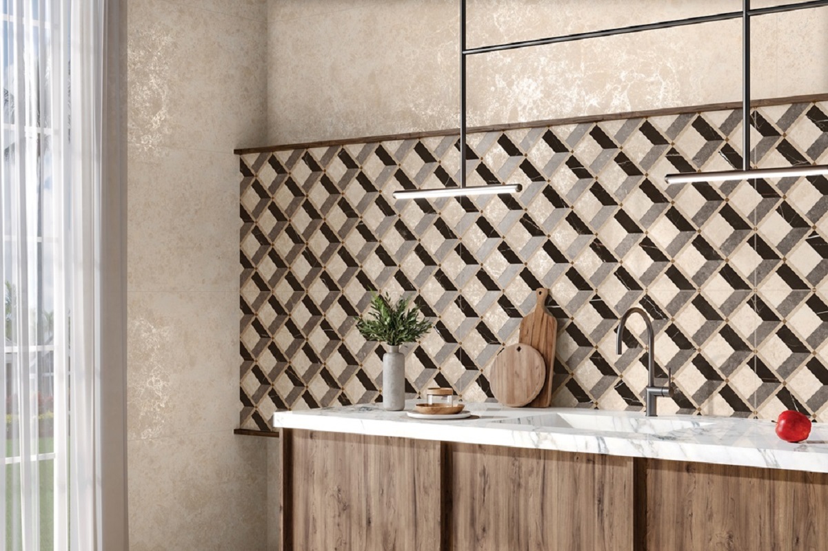 Изображение товара Керамогранит Duna Gravelo Beige Carving 60x120 см натуральный камень