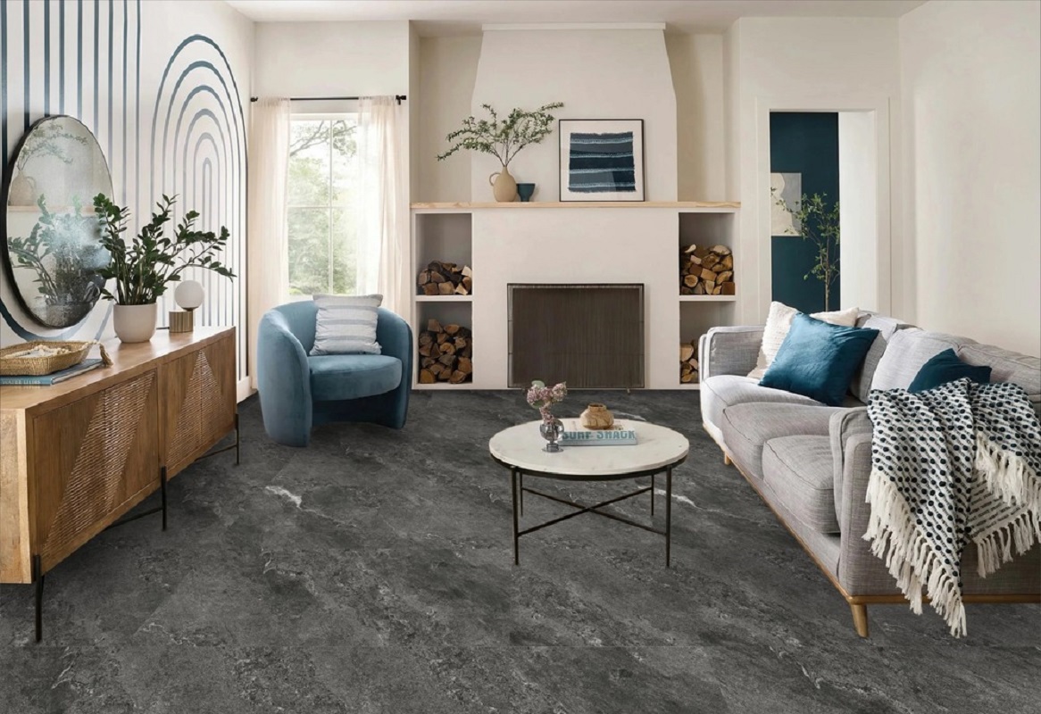 Изображение товара Керамогранит 60x60 см Duna Shadestone RP-238592 черный с эффектом сахара