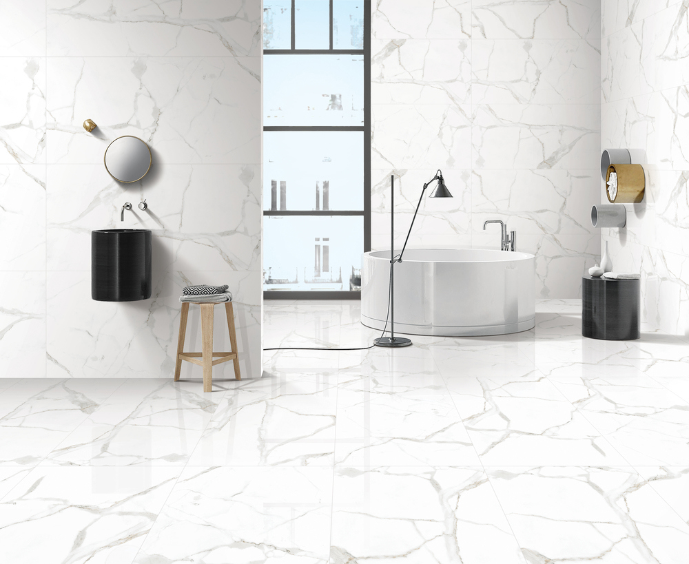 Изображение товара Керамогранит Duna Marble White Glossy 60x120 см белый