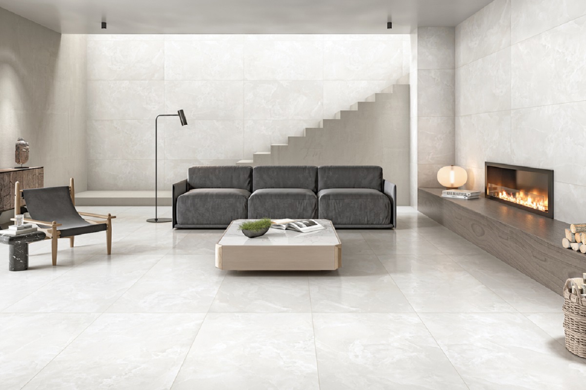 Изображение товара Керамогранит Duna Nebula RP-238596 60x120 см белый матовый натуральный камень