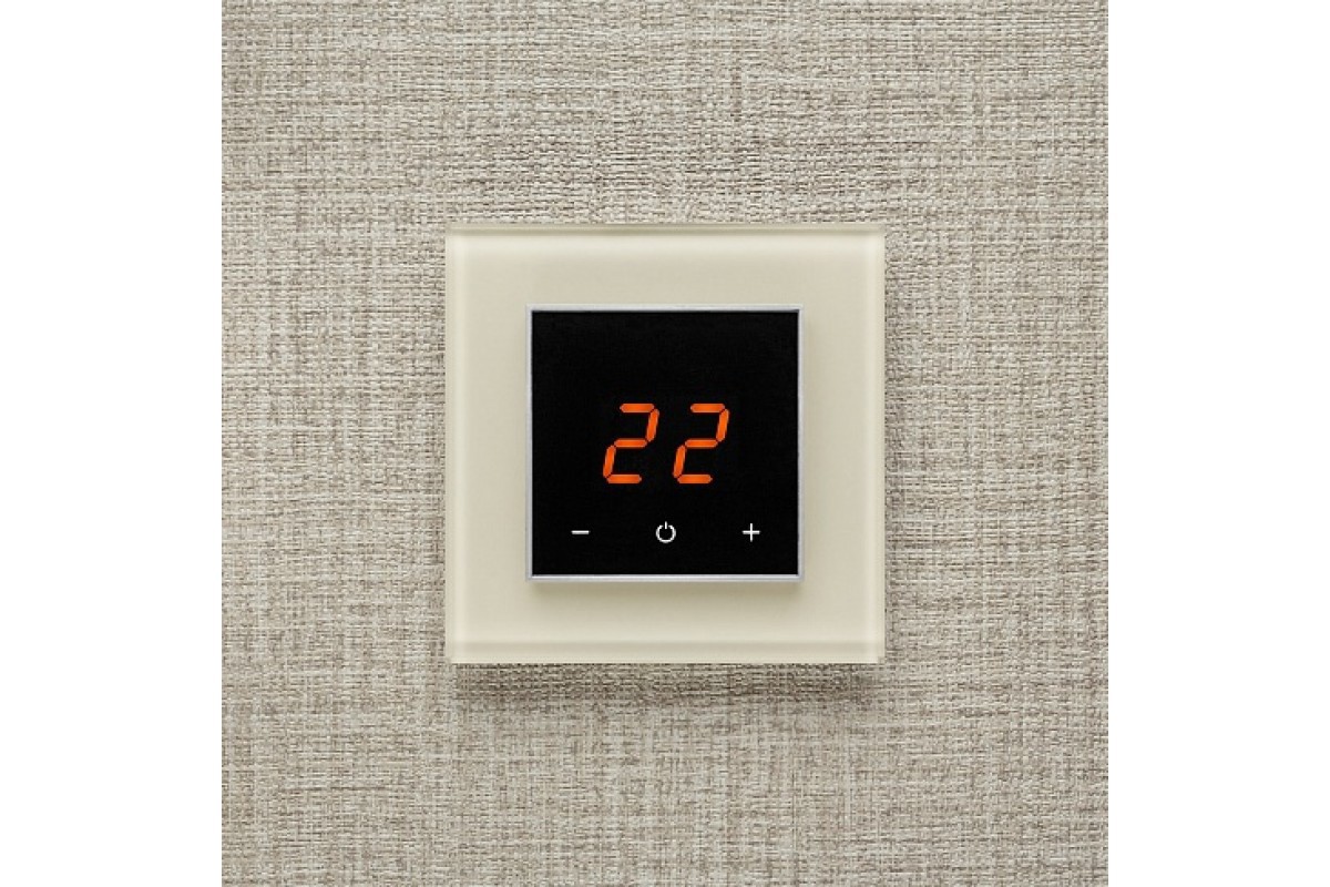 Изображение товара Электронный терморегулятор Aura WHITE PEARL для теплых полов 220 В