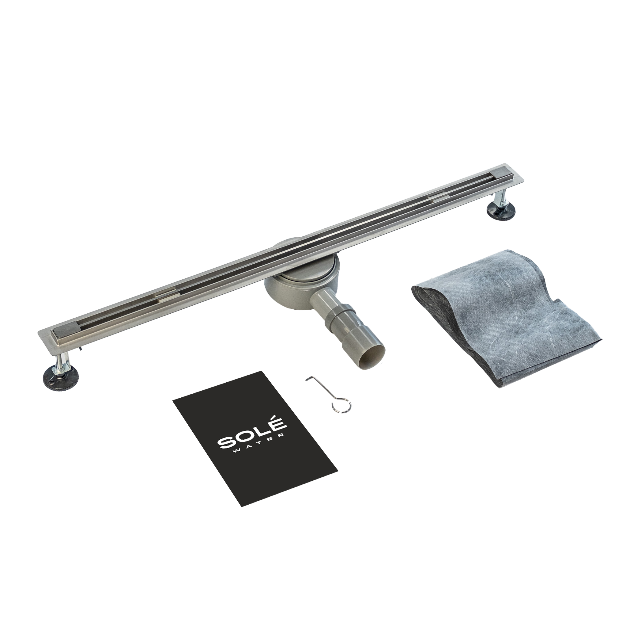 Изображение товара Душевой трап скрытого монтажа SOLE 150x50 мм с щелевым сифоном