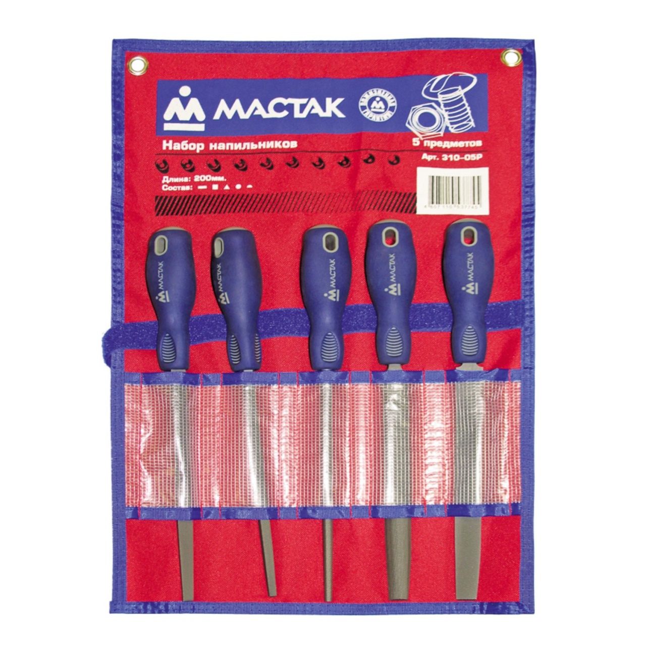 Изображение товара Набор напильников Мастак 310-05P, 5 шт