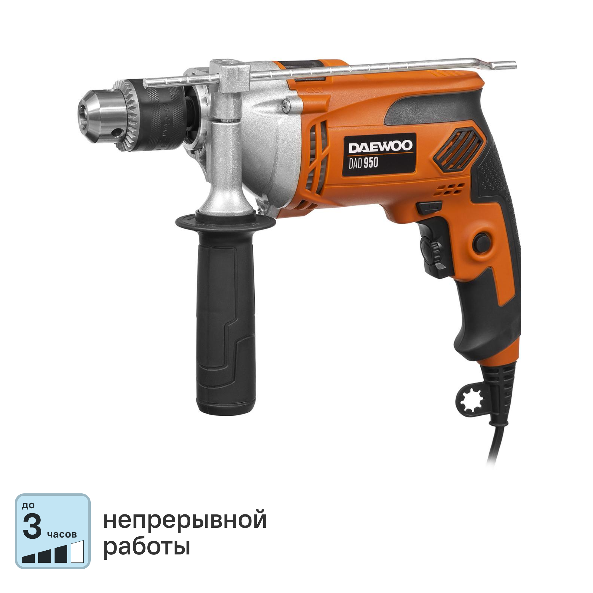 Изображение товара Дрель Daewoo DAD 950 мощностью 950 Вт с функцией реверса