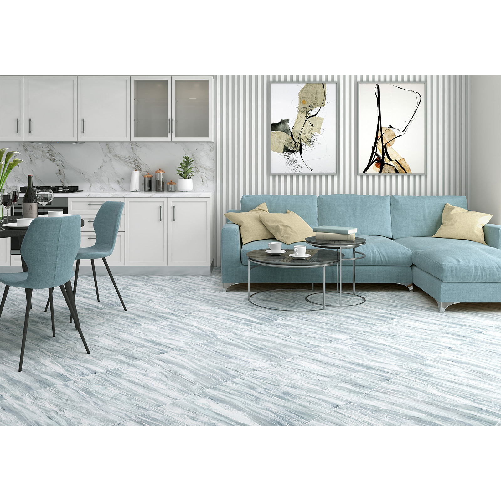 Изображение товара Керамогранитная плитка Alma Ceramica Denver 600x600x9мм