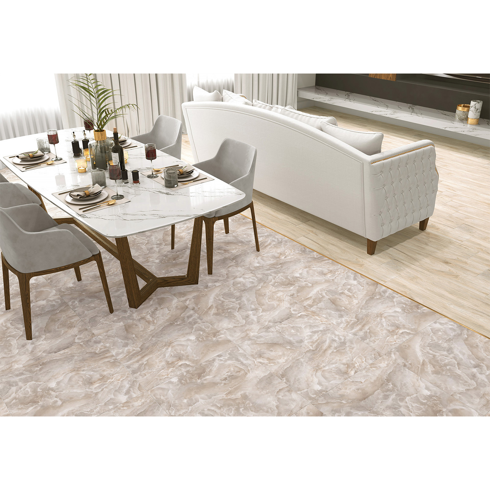 Изображение товара Напольная плитка Alma Ceramica Sunshine GFU04SNH44L 600x600x9мм