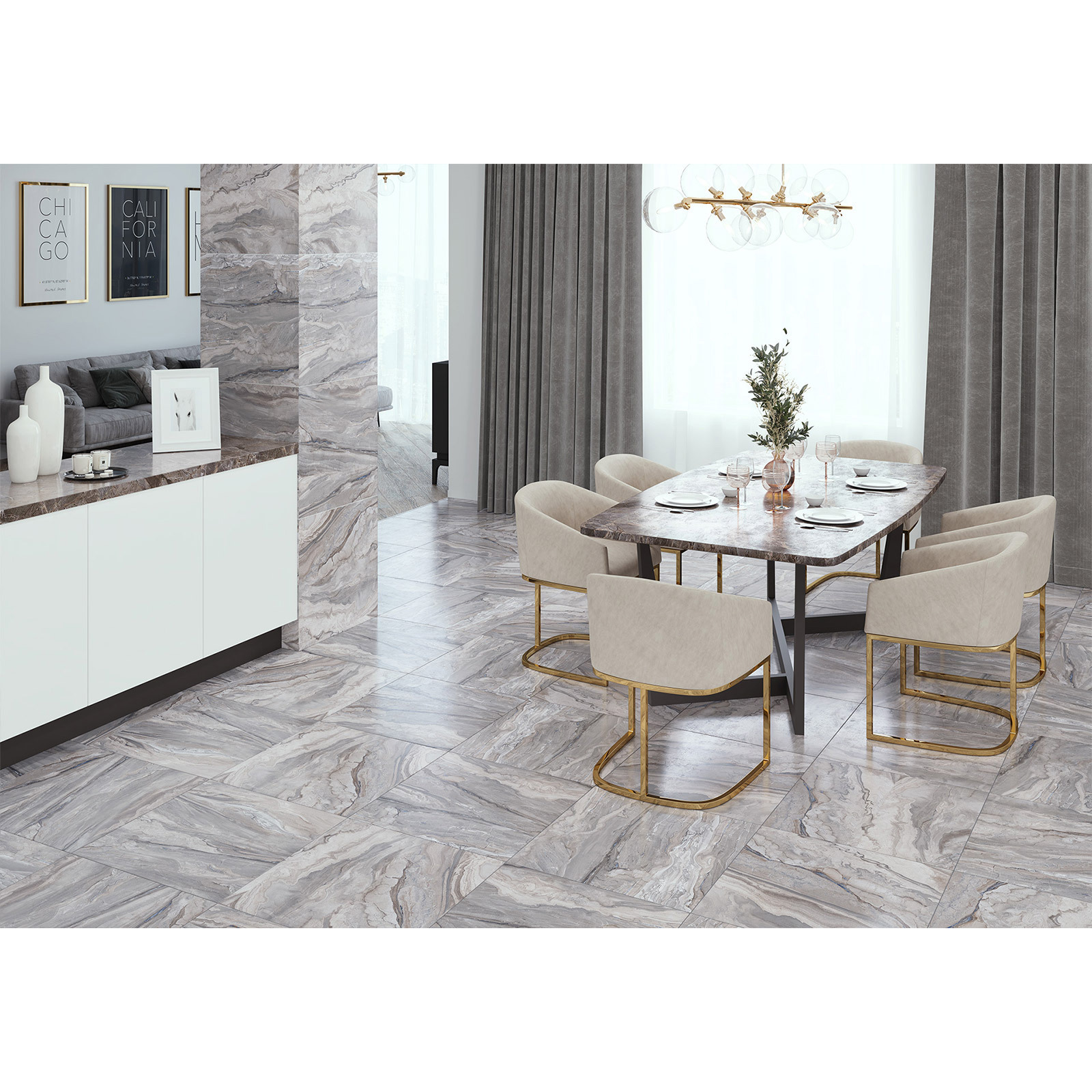 Изображение товара Напольная плитка Alma Ceramica Arcadia GFU04ARC70L 600x600x9мм