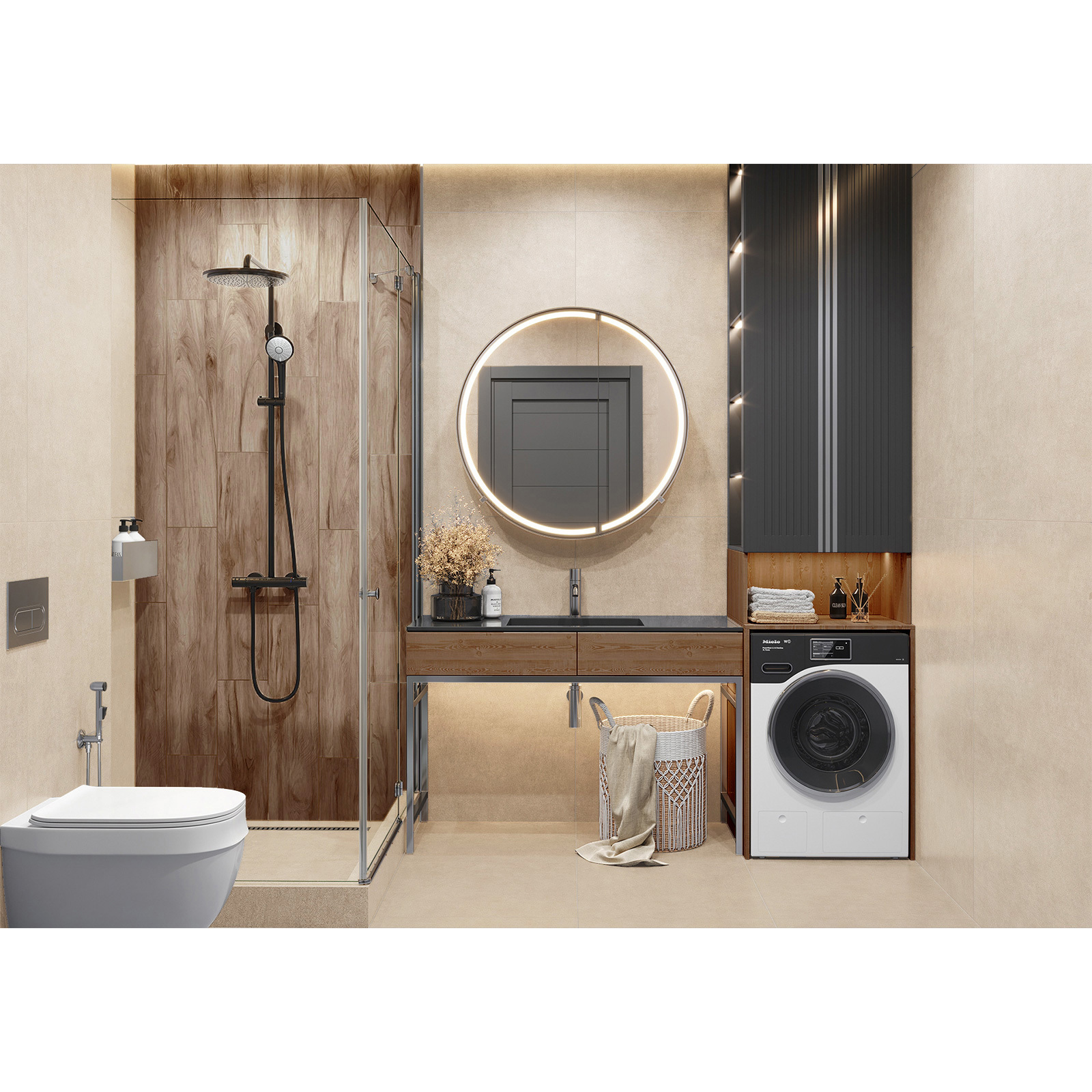 Изображение товара Керамогранит Alma ceramica Arcadia GFU60120BLN80R 60x120см 1.44 м² цвет жёлтый, золотой