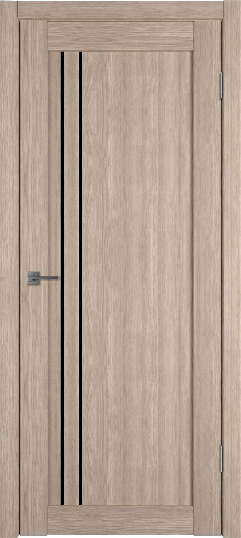 Изображение товара Комплект межкомнатной двери VFD Atum pro x33 остеклённая 200x70см ПВХ цвет Красный дуб (черный глянец) с коробом и наличниками