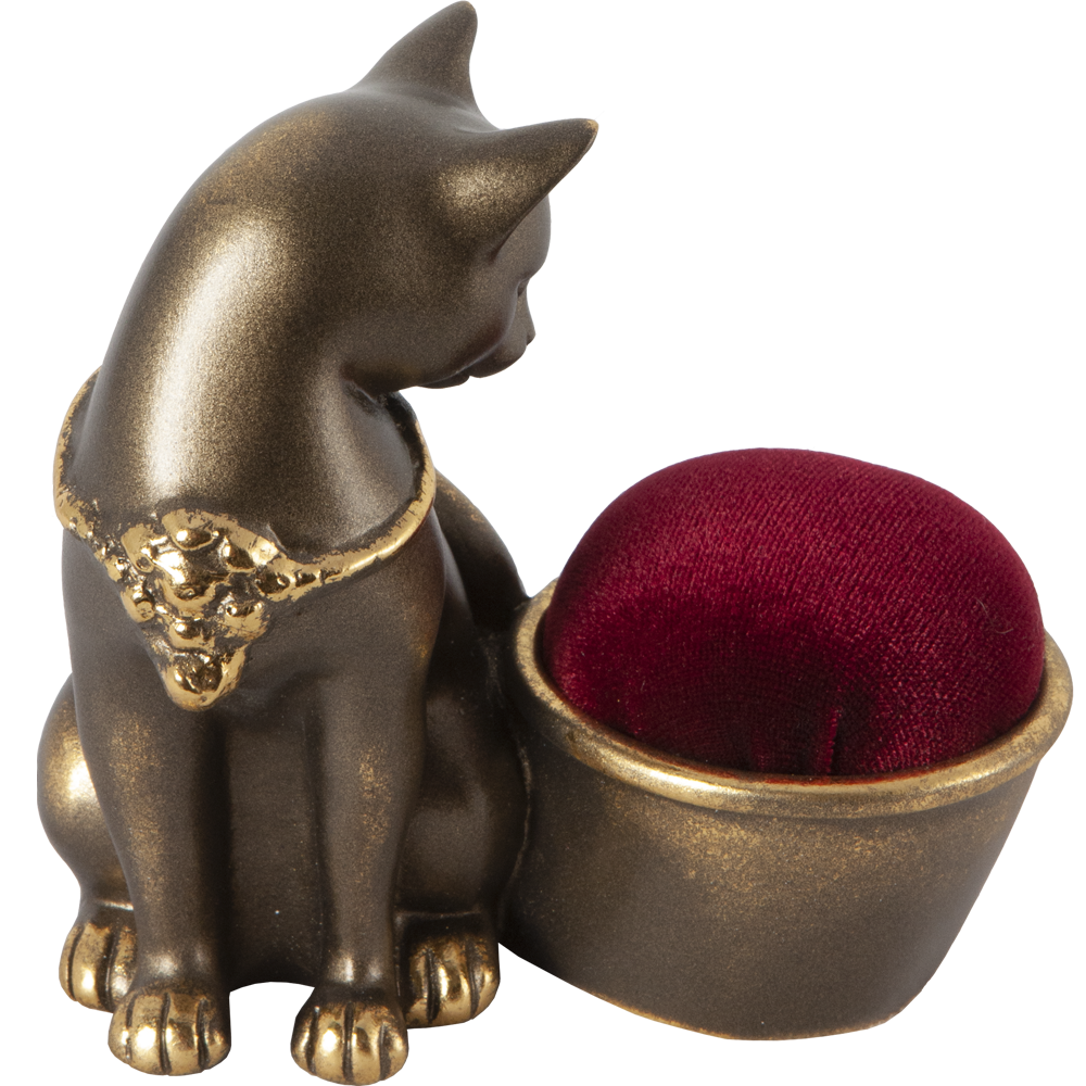 Изображение товара Статуэтка из мрамора Bogacho игольница Мур бронзового цвета