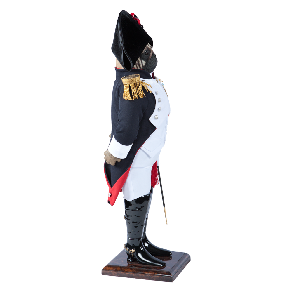 Изображение товара Коллекционная игрушка Bogacho Собака Мопс Бонапарт ручная работа