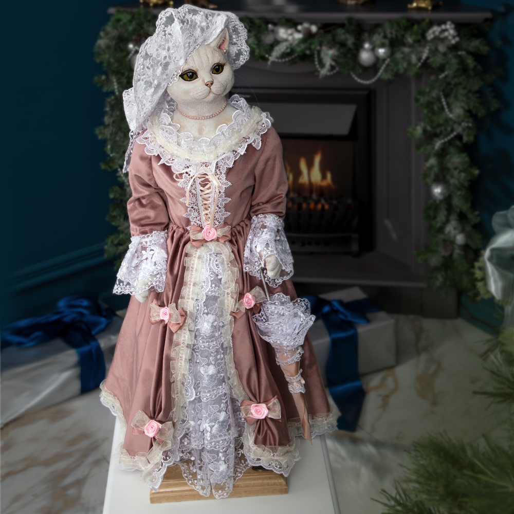 Изображение товара Коллекционная игрушка Bogacho Кошка Софи Шерадам ручная работа