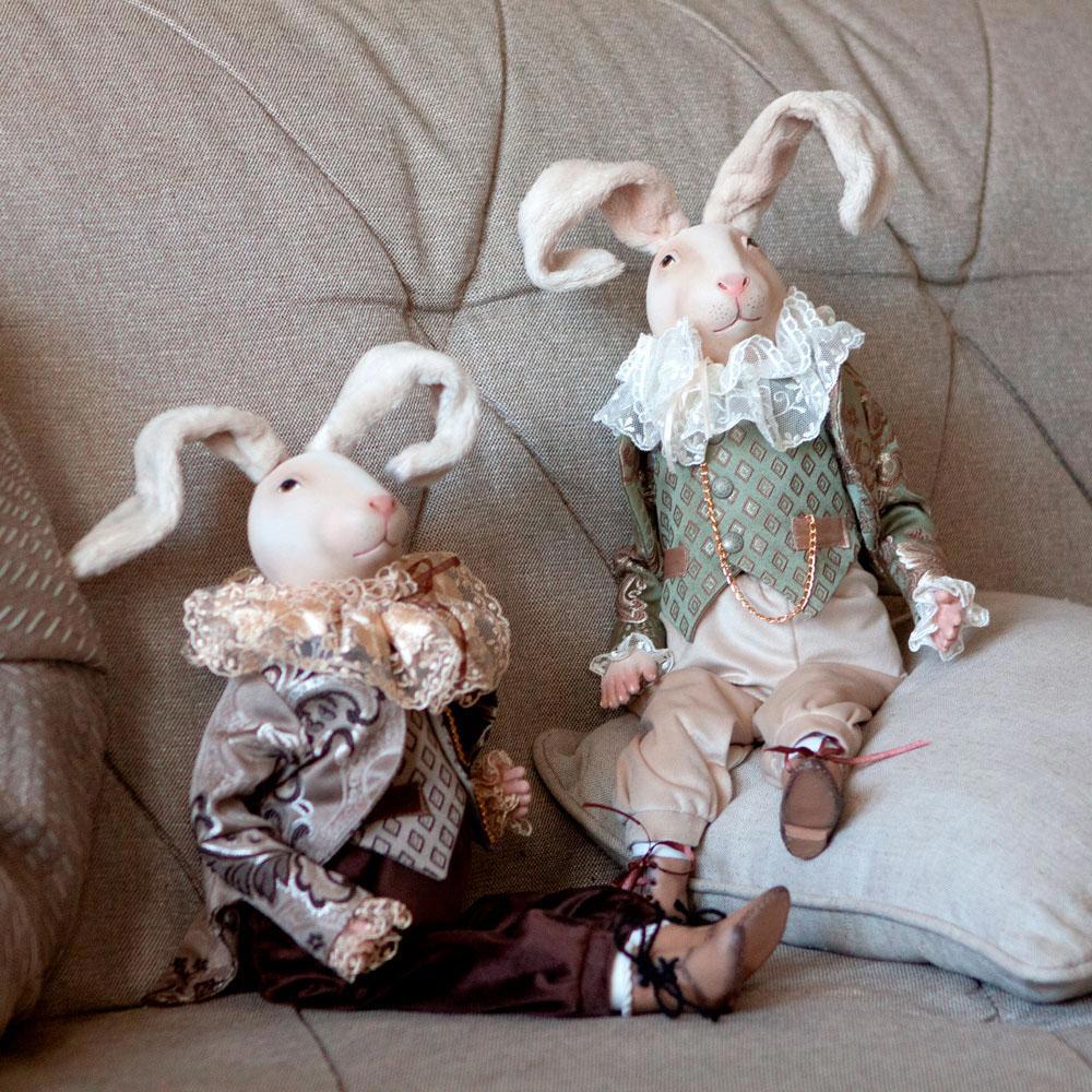 Изображение товара Коллекционная игрушка Bogacho Братец Кролик Олива ручная работа