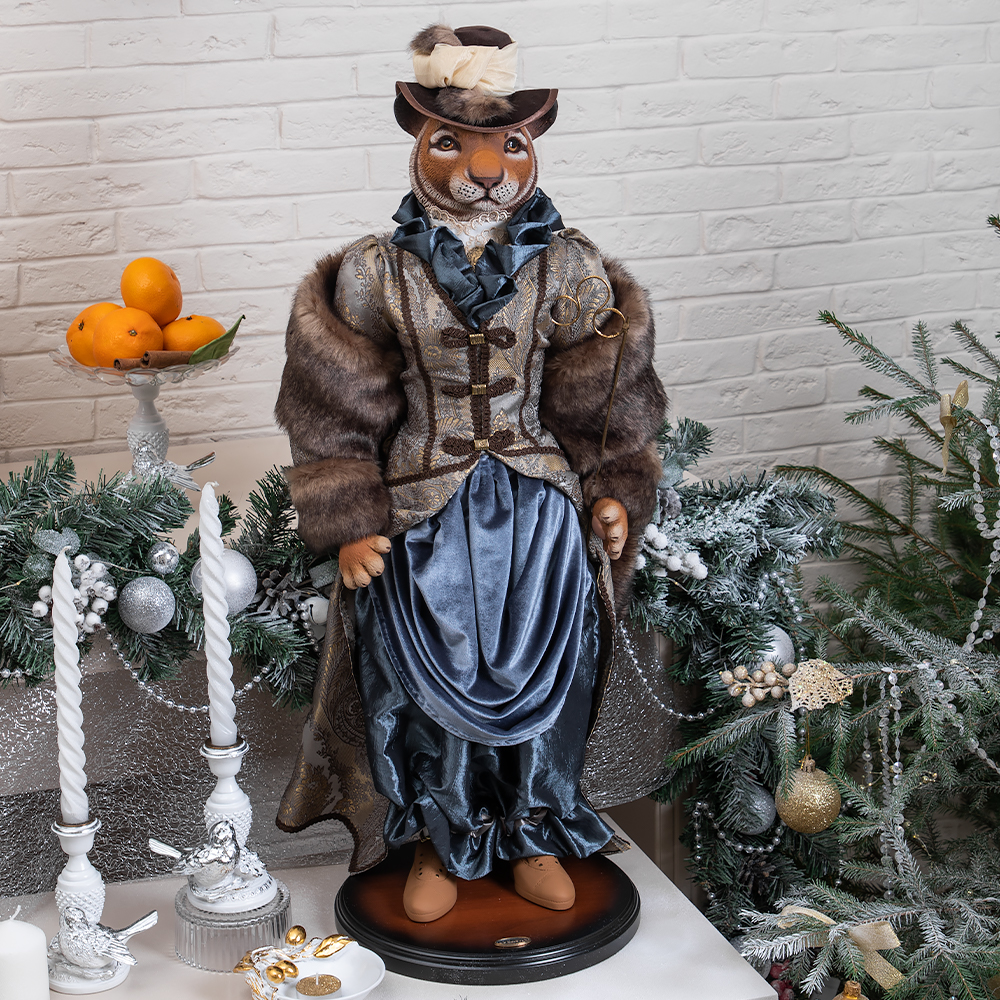 Изображение товара Коллекционная игрушка Bogacho Тигрица Мадам Клико ручная работа