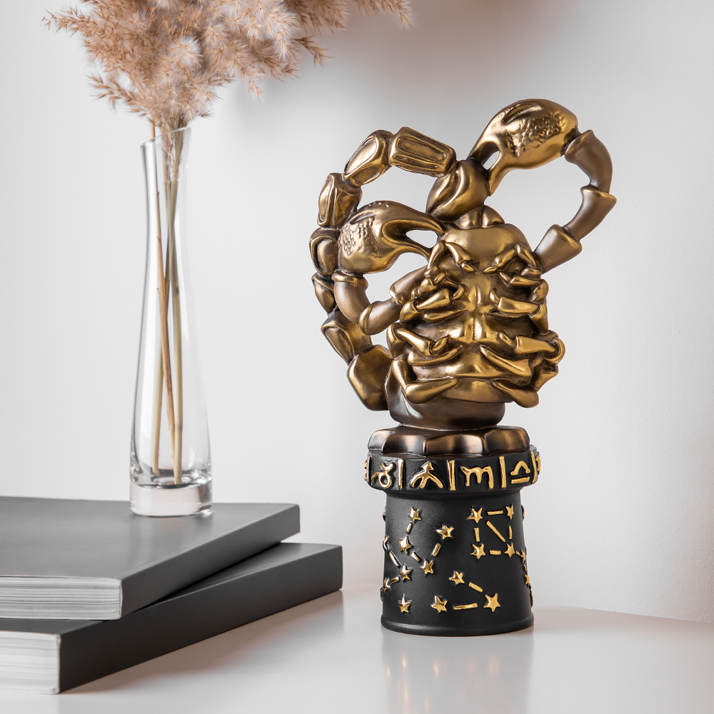 Изображение товара Статуэтка из мрамора Bogacho Знак Зодиака Скорпион бронзовая