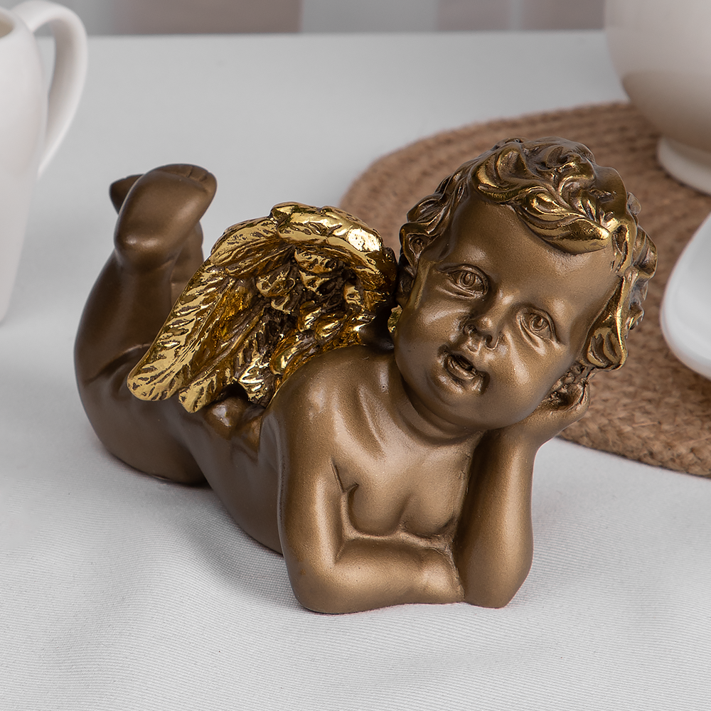 Изображение товара Статуэтка Bogacho Ангел мечтатель бронзовый