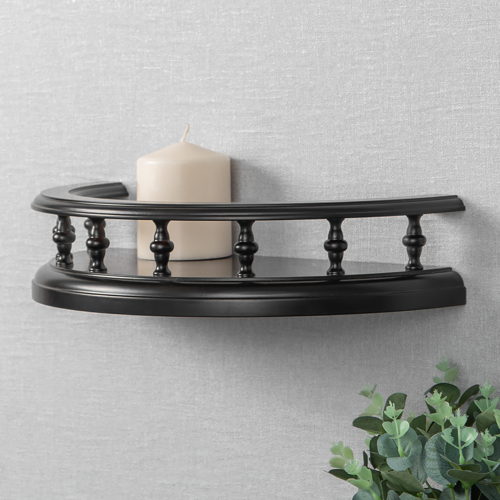 Изображение товара Настенная полка Bogacho 34x16 см МДФ цвет коричневый