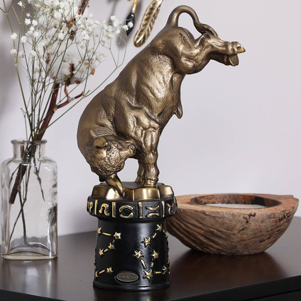 Изображение товара Статуэтка из мрамора Bogacho Знак Зодиака Телец бронзовая