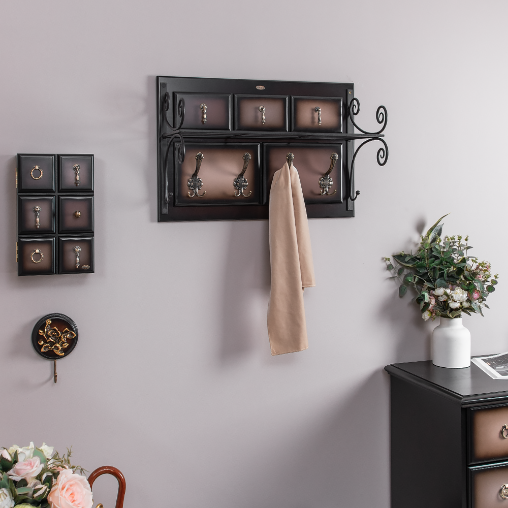 Изображение товара Вешалка Bogacho 28x67x28 см 4 крючка