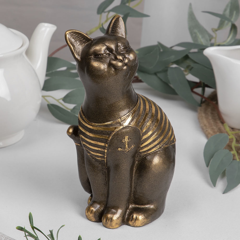 Изображение товара Статуэтка Bogacho Кот Вуди бронзовая