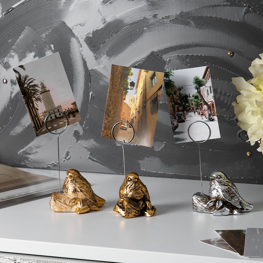 Изображение товара BOGACHO Птичка Зарничка — декоративная мраморная статуэтка 12 см