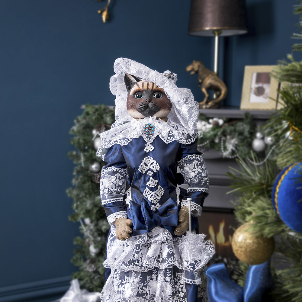 Изображение товара Кукла Bogacho «Кошка Медис» — ручная работа, 62 см