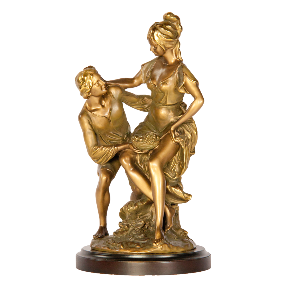 Изображение товара Статуэтка из мрамора Bogacho Венок и фрукты, бронза