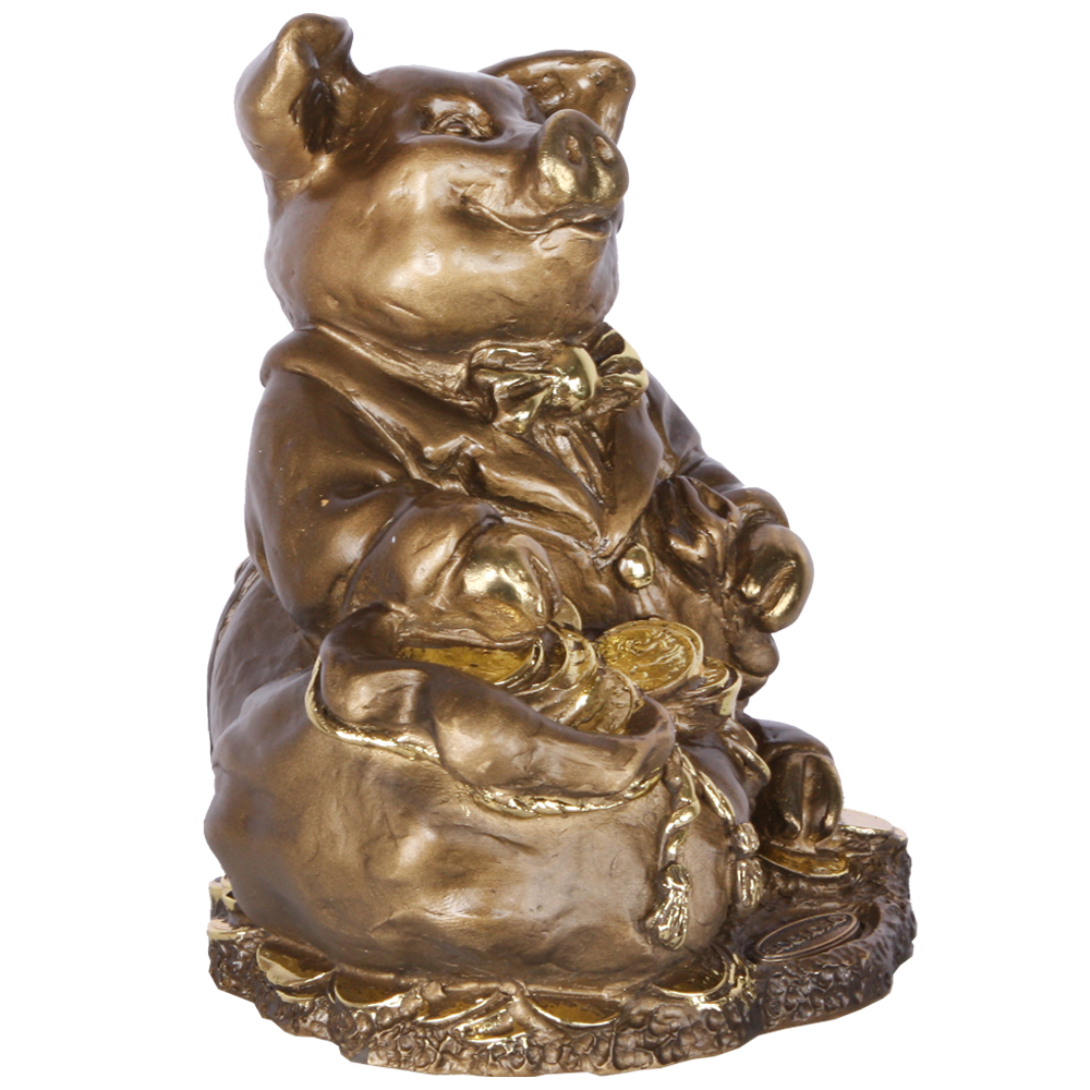 Изображение товара Статуэтка из мрамора Bogacho Big Boss бронзового цвета