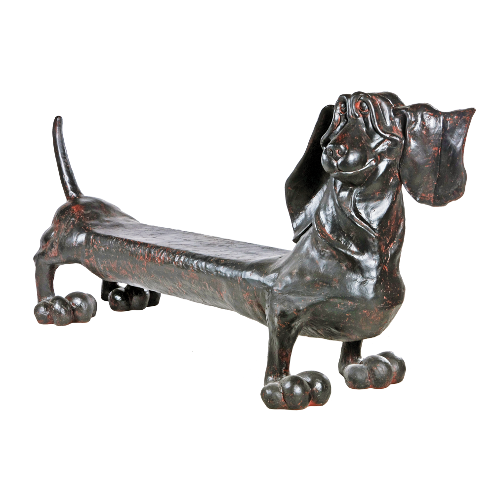 Изображение товара Садовая скамейка Bogacho 77005/коричневый Такса из стеклокомпозита для улицы Изображение товара Садовая скамейка Bogacho 77005/коричневый Такса из стеклокомпозита для улицы