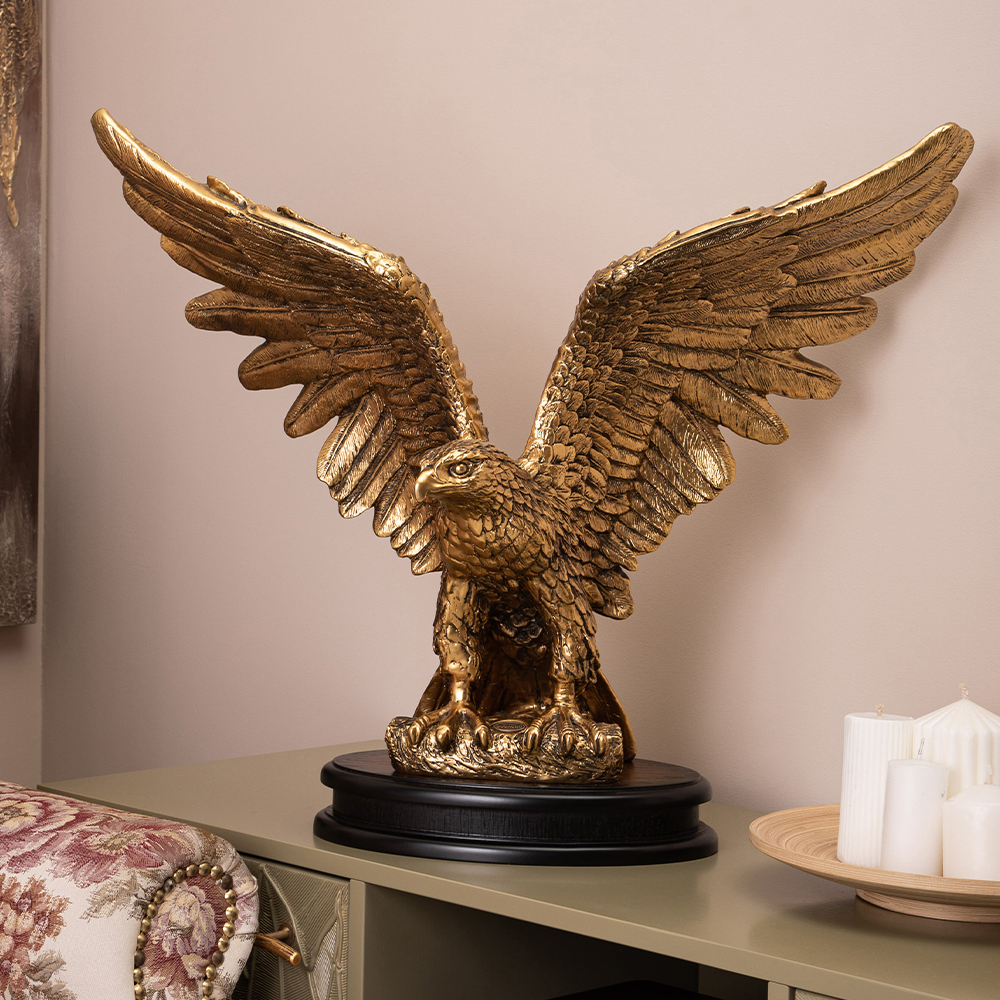 Изображение товара Статуэтка из мрамора Bogacho Орел бронзовый