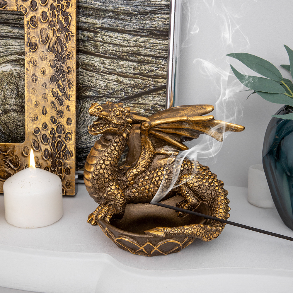 Изображение товара Дракон Фрай бронзовая пепельница-статуэтка Bogacho