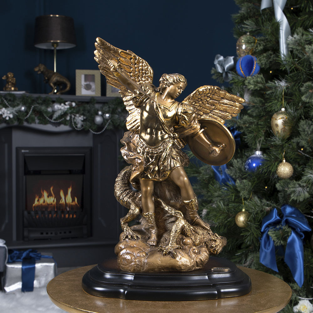 Изображение товара Архангел Михаил. Статуэтка Bogacho из мрамора, 42,5 см