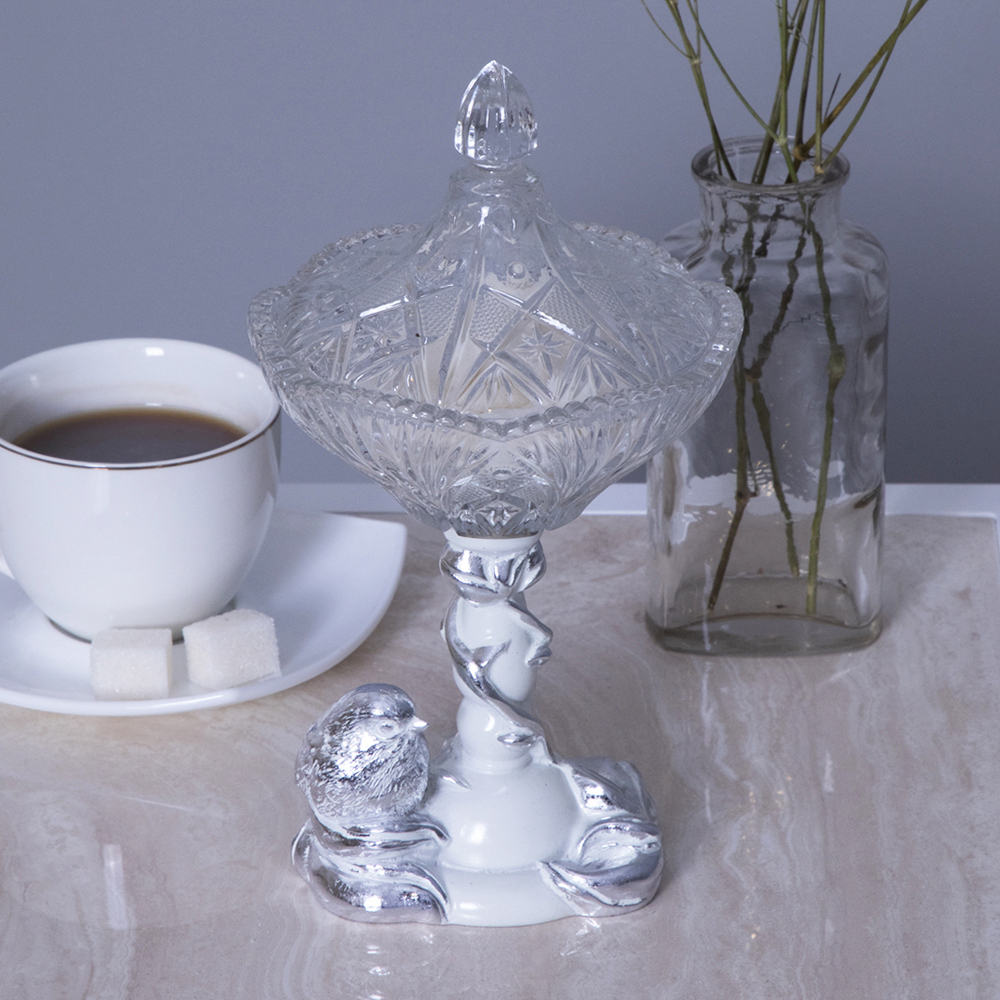 Изображение товара Сахарница BOGACHO Зарничка Свитти 0.75 л белый мрамор стильная и практичная