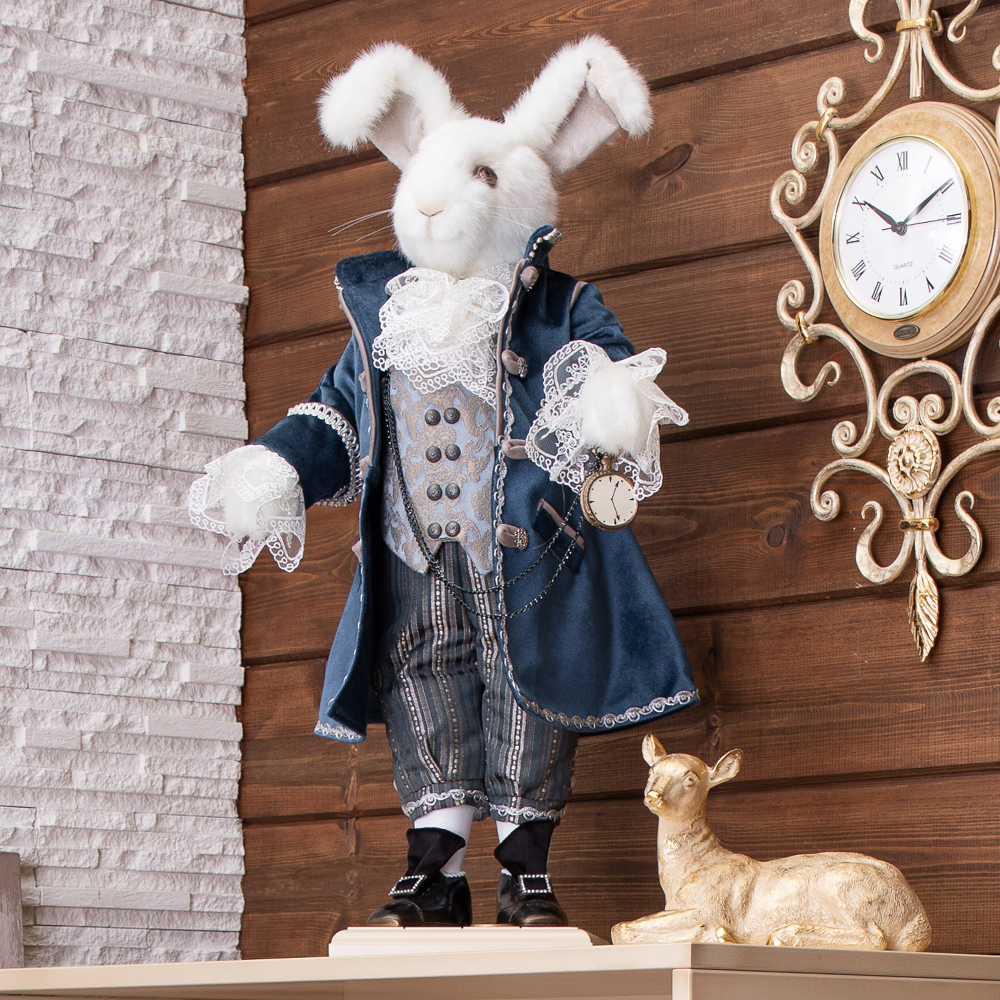 Изображение товара Коллекционная игрушка Bogacho белый Кролик ручная работа