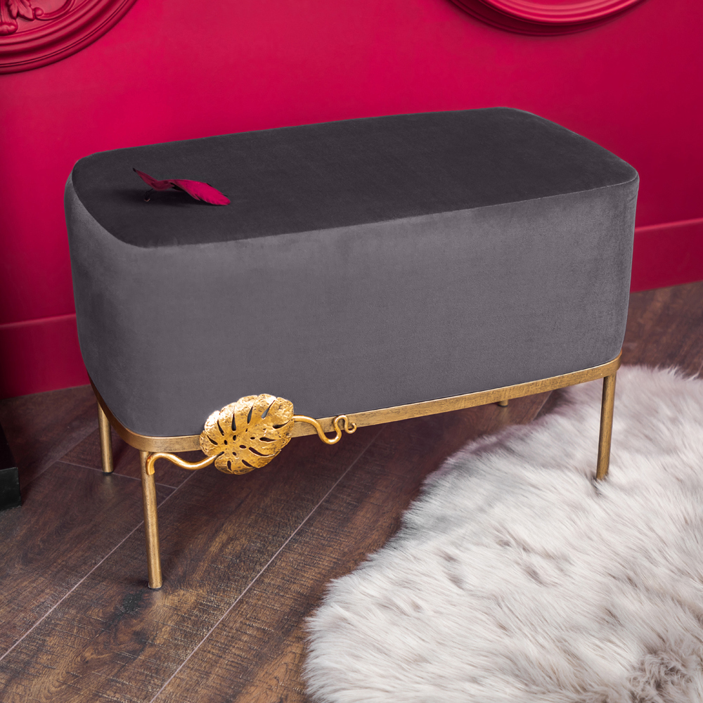 Изображение товара Банкетка Bogacho 40x45x40 см металл цвет серый