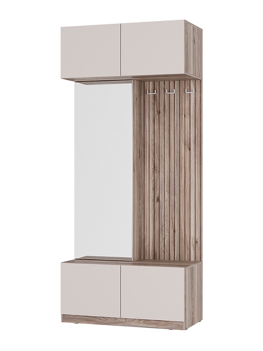 Изображение товара Комплект мебели для прихожей Bts МС Урбан 100.2x229.3x51 см ЛДСП цвет бежевый