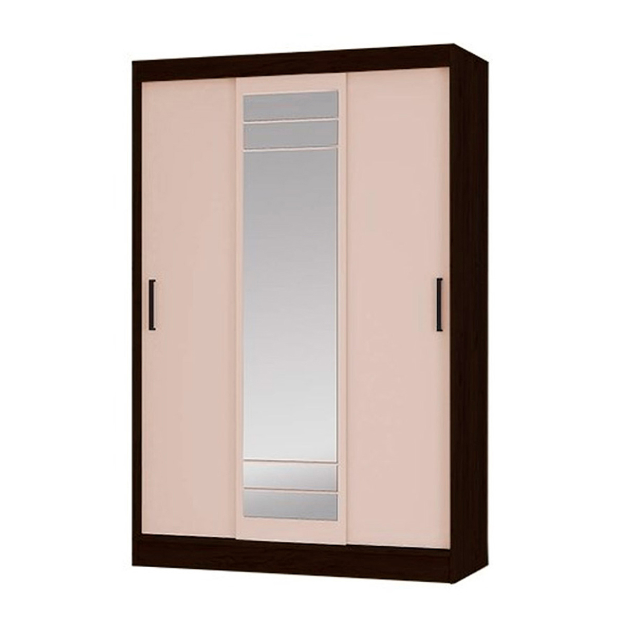 Изображение товара Шкаф-купе BTS 200x131х50 см с зеркалом и полками из ЛДСП венге/лоредо