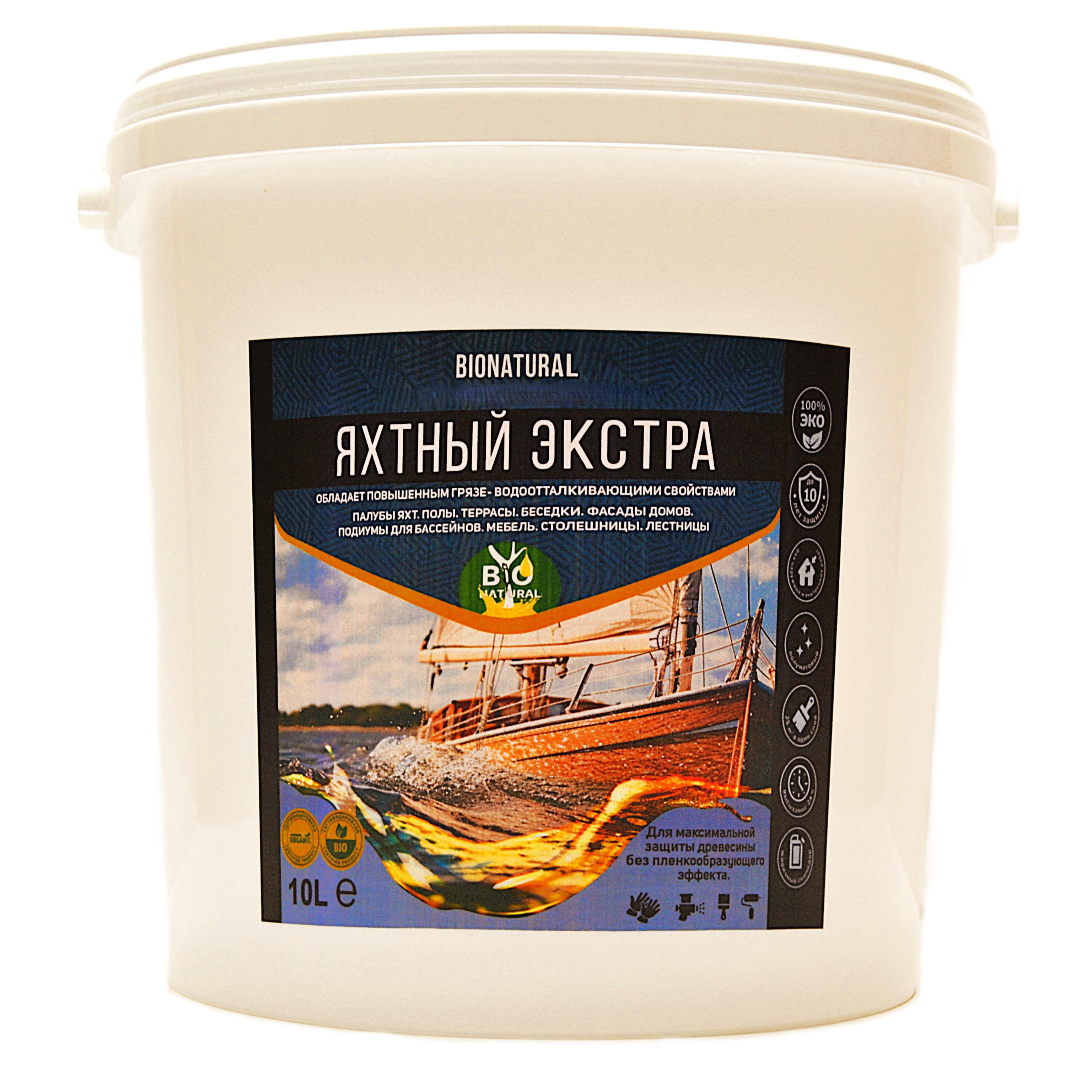 Изображение товара Защитное масло Bionatural Яхтное экстра 10л