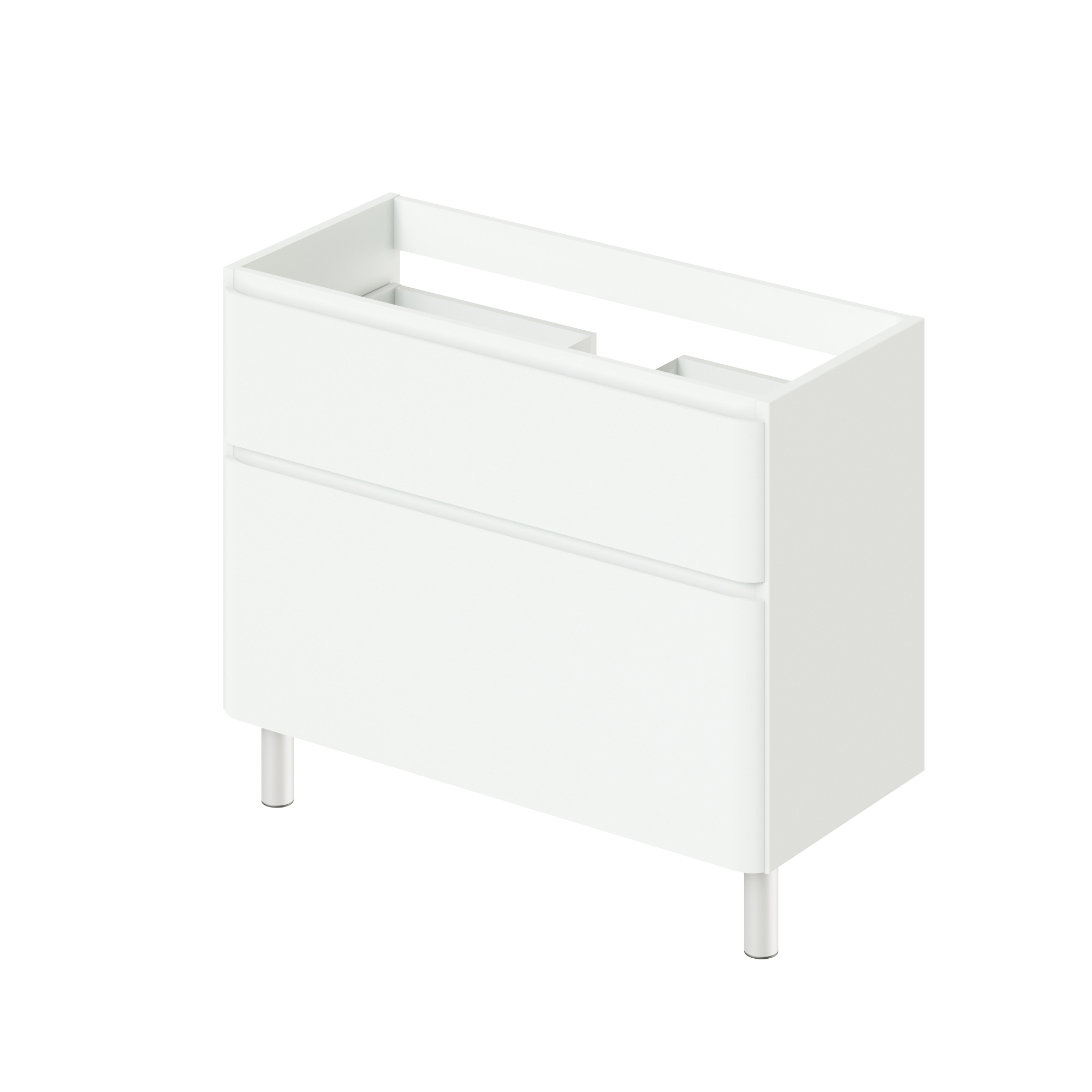 Изображение товара Тумба под раковину напольная Итана Roberto 100см цвет белый глянец