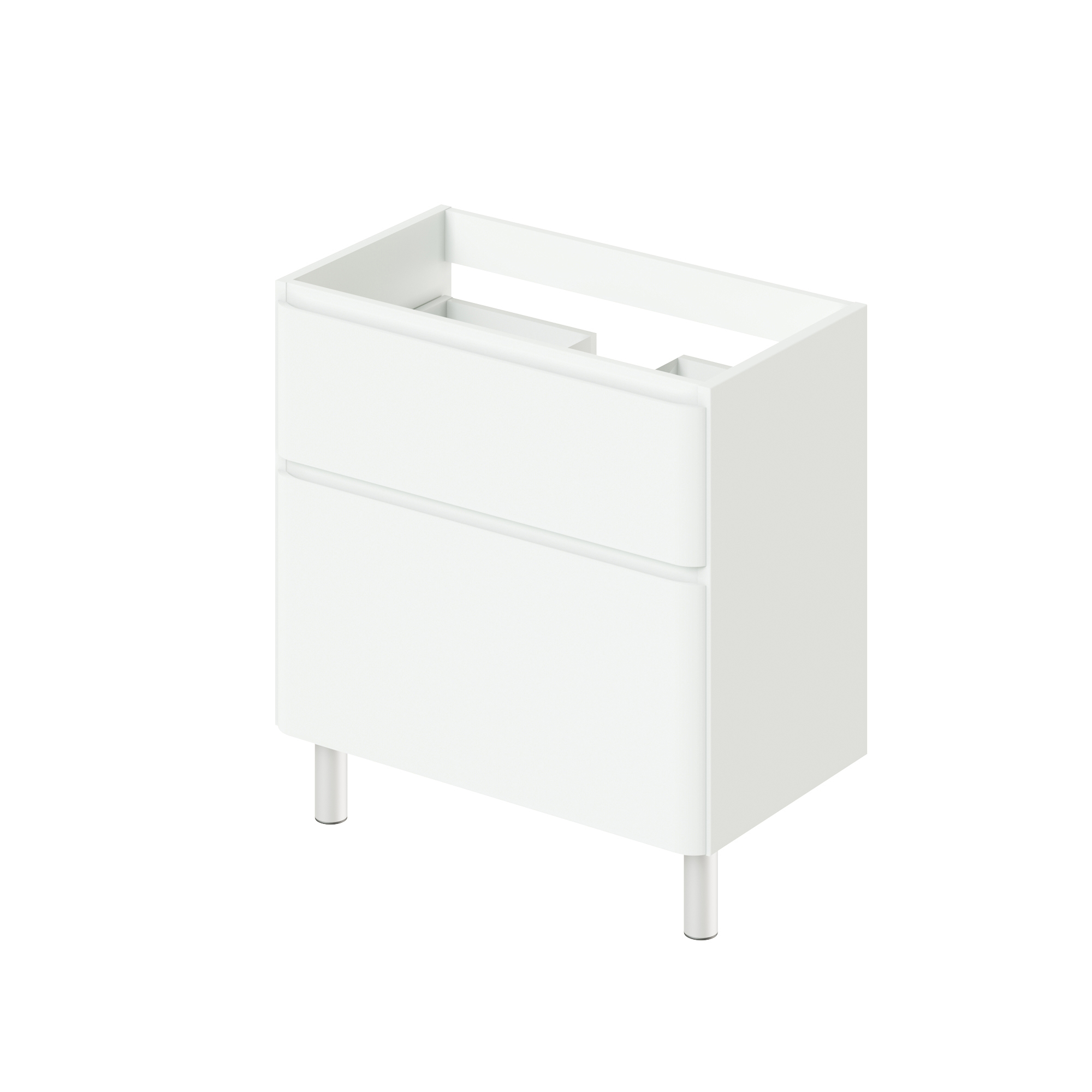 Изображение товара Тумба под раковину напольная Итана Roberto 80см цвет эмаль белый глянец